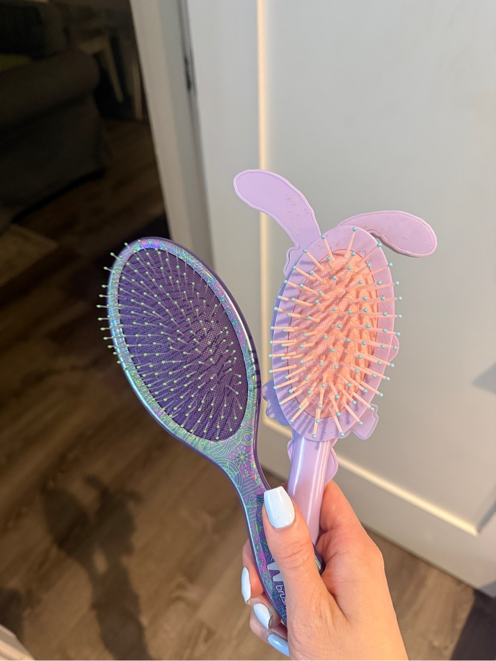 Purple and Pink DISNEY AND WICKED Hair Brushes